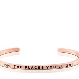 'Oh The Places You'll Go Bracelet' in Rose Gold hue NWOT